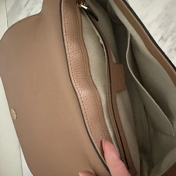 Gucci Brown Leather Crossbody Bag - Picture 3 of 5